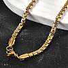 201 Stainless Steel Box Chain Necklaces for Men STAS-V011-01A-G-1-2