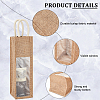 Jute Wine Storage Drawstring Pouches with PVC Clear Window ABAG-WH0035-052A-4