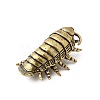 Brass Isopoda Miniature Figurines Statues for Home Office Desktop Ornament KK-S335-03AB-B-2