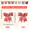 8Pcs 8 Colors Christmas Theme Imitation Linen Bowknot Ornament Accessories DIY-CA0004-34-2