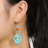 4 Strands 4 Styles Dyed Synthetic Turquoise Beads Strands Sets G-AR0005-41B-7