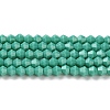 Opaque Solid Color Imitation Jade Glass Beads Strands EGLA-A039-P4mm-D07-1