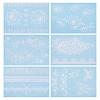 6 Sheets Luminous Paper Tattoo Stickers STIC-TAC0001-007B-2