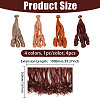 4Pcs 4 Colors High Temperature Fiber Long Flat Curly Hairstyle Doll Wig Hair DOLL-GL0001-04B-2