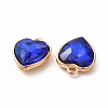 Faceted Glass Rhinestone Pendants GLAA-I051-B17-3