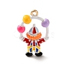 Alloy Enamel Pendants AL-CBA02ED-01G-B-2