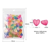 100Pcs 10 Colors Transparent Acrylic Beads FACR-YW0001-02-3
