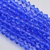 Faceted Bicone Glass Beads Strands EGLA-P017-4mm-10-1