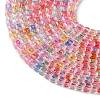 Electroplate Imitation Jade Glass Beads Strands EGLA-A047-02-3
