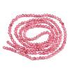 Natural Pink Tourmaline Beads Strands G-F619-20C-2mm-2