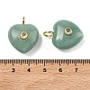 Natural Green Aventurine Pendants G-B180-03G-10-3