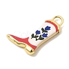 Printed Brass Pendants KK-K274-06G-12-2