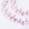 Transparent Glass Beads Strands GLAA-T006-14G-3