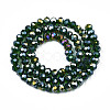 Electroplate Glass Beads Strands LS-EGLA-A034-T6mm-B28-2