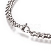 Tarnish Resistant Men's Curb Chain BJEW-E369-14B-2