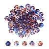 Electroplate Transparent Colours Rainbow Glass Seed Beads SEED-T007-03F-1