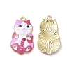 Alloy Enamel Pendants FIND-E031-02F-1