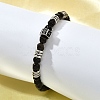 Brass Beaded Bracelets BJEW-Z094-03D-2