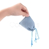 Velvet Cloth Drawstring Bags X-TP-C001-70X90mm-3-4
