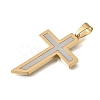 304 Stainless Steel Pendants SA-CBAC939-01GP-2