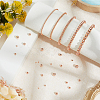 500Pcs 5 Styles Rack Plating Brass Beads KK-BBC0023-24RG-4