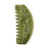 Natural Xiuyan Jade Massage Combs AJEW-K045-01A-1