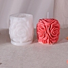 Valentine's Day 3D Rose Pillar DIY Candle Silicone Molds DIY-K064-03A-1