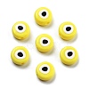 Opaque Printed Acrylic Beads OACR-G038-04G-1