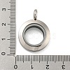 304 Stainless Steel Floating Locket Pendants STAS-E443-41P-3