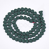 Spray Painted Non-magnetic Synthetic Hematite Beads Strands G-T116-05-14-2