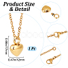 Stainless Steel Urn Ashes Necklace NJEW-CN0001-03G-2