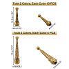 28Pcs 4 Style Alloy Cord Ends FIND-PH0004-26-5