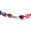 Gemstone Graduated Beaded Necklaces NIEW-F118-B-4