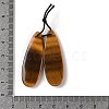 2Pcs Natural Tiger Eye Pendants G-A228-03D-3