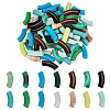 84pcs 14 Style Opaque Acrylic Beads SACR-PH0001-63-1