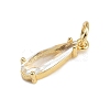 Brass Micro Pave Cubic Zirconia Pendants KK-C114-25G-3