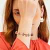 8Pcs Brass Round Snake Chain Bracelet for Men Women BJEW-PH0004-28-2