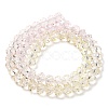 Transparent Painted Glass Beads Strands LS-DGLA-A034-T8mm-A25-5