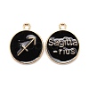 Alloy Enamel Pendants ENAM-S124-01A-08F-1