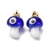 Handmade Lampwork Pendants LAMP-S069-06G-04-1