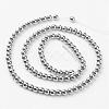 PVD Vacuum Plating Non-Magnetic Synthetic Hematite Beads Strands G-D010-1-3