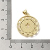 Brass Micro Pave Clear Cubic Zirconia Pendants KK-I708-04B-G-3