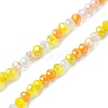 Electroplate Glass Beads Strands EGLA-yw0002-C04-3