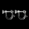 Resin Clip-on Earring Findings X1-FIND-H046-04-2