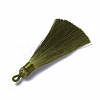 Polyester Tassel Pendants FIND-I009-B24-2