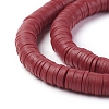 Flat Round Handmade Polymer Clay Beads CLAY-R067-8.0mm-29-2