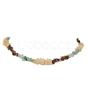 Natural Citrine & Tiger Eye & Green Aventurine Chip Beaded Necklaces NJEW-JN05099-01-1