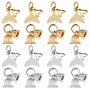 SUPERFINDINGS 16Pcs 4 Styles Rack Plating Brass Pendants KK-CA0002-55-1