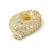 Rack Plating Brass Clear Cubic Zirconia Pendants KK-S378-01G-Q-2