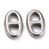 Non-Tarnish 304 Stainless Steel Connector Charms STAS-H140-01B-P-1